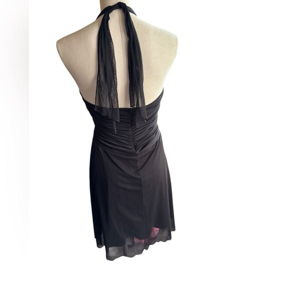 Y2K Halter Flower Accent Dress size Large *Runs Small - Picture 3 of 10